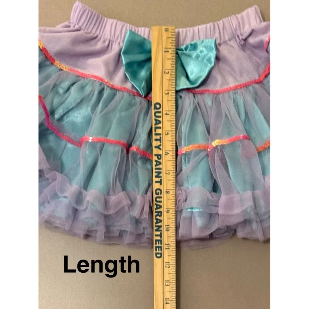 Kids Dance Costume Skirt - Purple and Blue